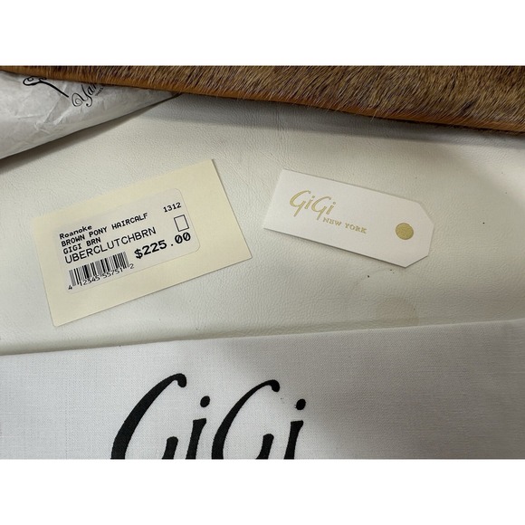 Gigi New York Uber Clutch Pony Hair Calf Hide 13.5\
